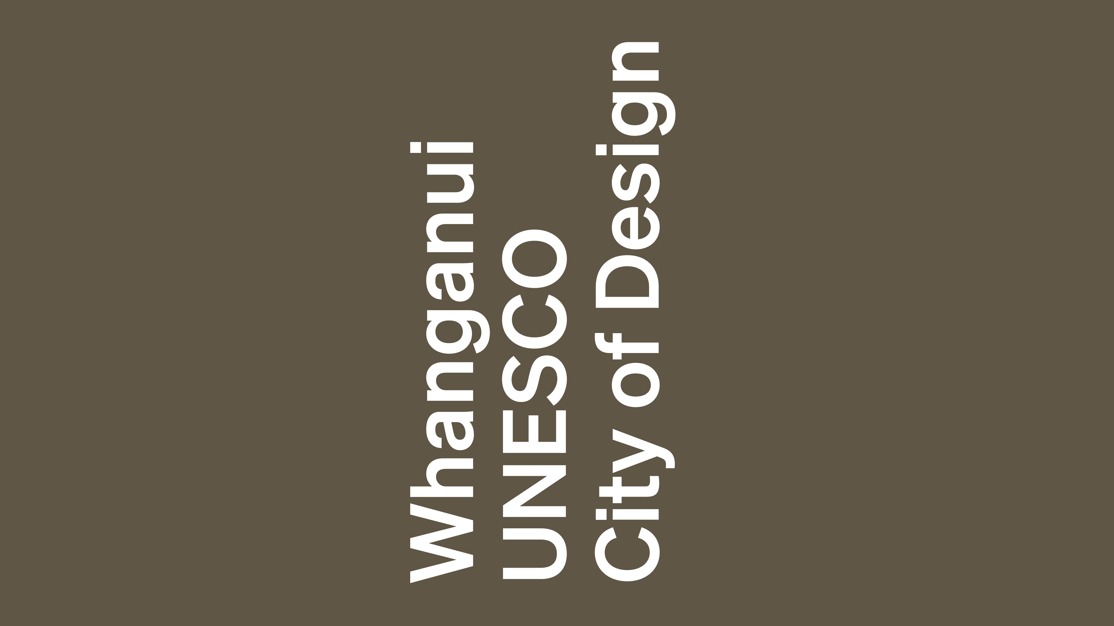 Whanganui UNESCO City of Design Wordmark